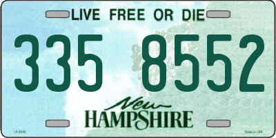 NH license plate 3358552