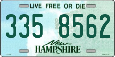 NH license plate 3358562