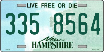 NH license plate 3358564