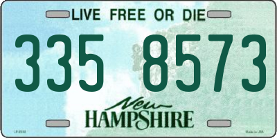 NH license plate 3358573