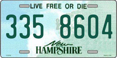 NH license plate 3358604