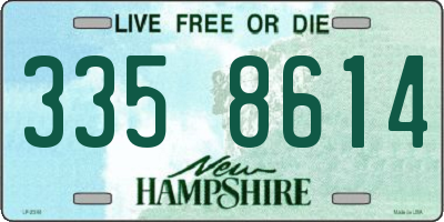 NH license plate 3358614