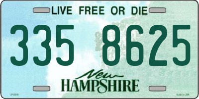 NH license plate 3358625