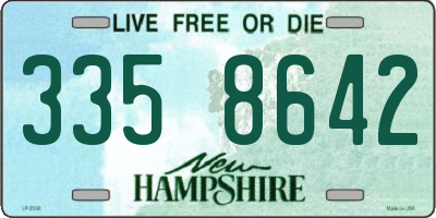 NH license plate 3358642