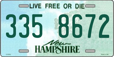 NH license plate 3358672