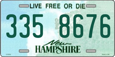 NH license plate 3358676
