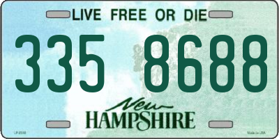 NH license plate 3358688
