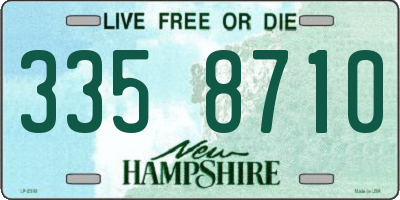 NH license plate 3358710