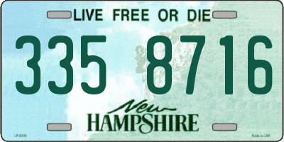 NH license plate 3358716