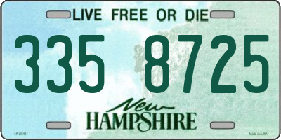 NH license plate 3358725