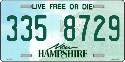 NH license plate 3358729