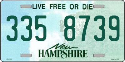 NH license plate 3358739