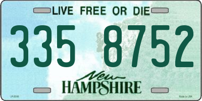 NH license plate 3358752