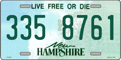 NH license plate 3358761