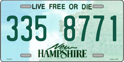 NH license plate 3358771