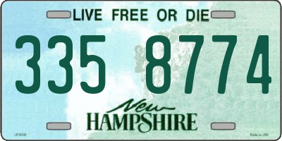 NH license plate 3358774
