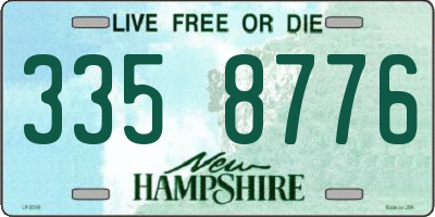 NH license plate 3358776