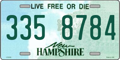 NH license plate 3358784