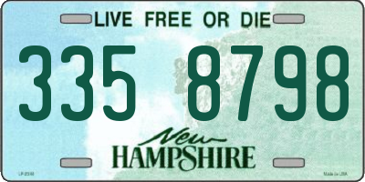 NH license plate 3358798