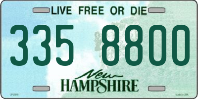 NH license plate 3358800