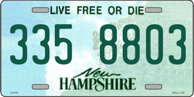 NH license plate 3358803