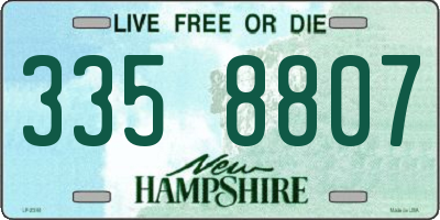 NH license plate 3358807