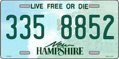 NH license plate 3358852