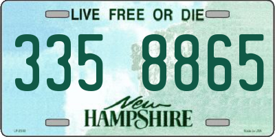 NH license plate 3358865