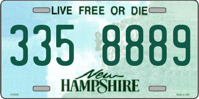 NH license plate 3358889