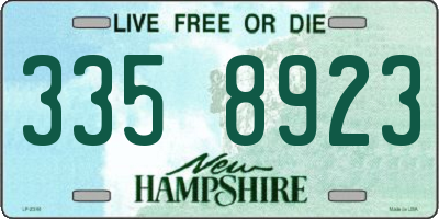 NH license plate 3358923