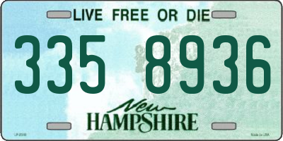 NH license plate 3358936