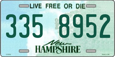 NH license plate 3358952