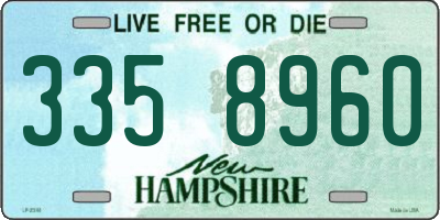 NH license plate 3358960