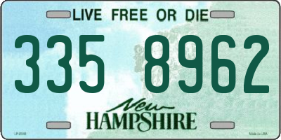 NH license plate 3358962