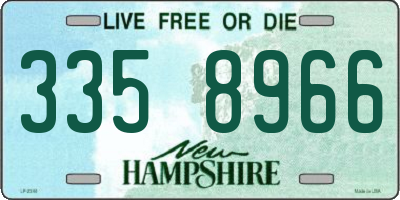 NH license plate 3358966