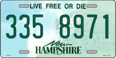 NH license plate 3358971