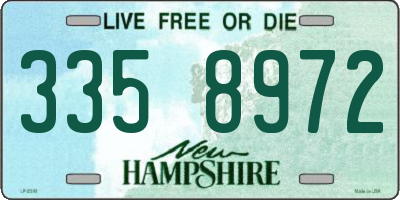 NH license plate 3358972
