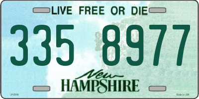 NH license plate 3358977