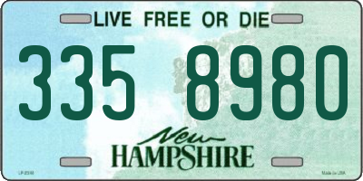 NH license plate 3358980