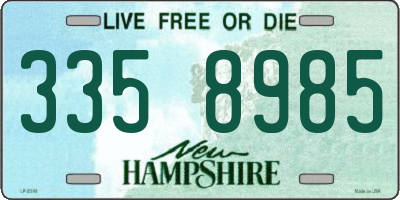 NH license plate 3358985