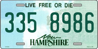 NH license plate 3358986