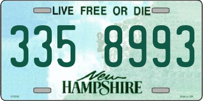 NH license plate 3358993
