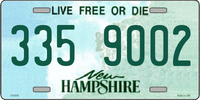NH license plate 3359002
