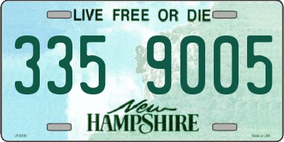 NH license plate 3359005