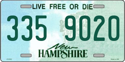 NH license plate 3359020
