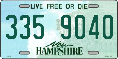 NH license plate 3359040