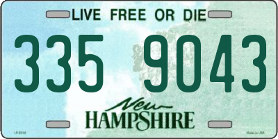 NH license plate 3359043