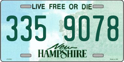 NH license plate 3359078