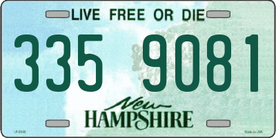 NH license plate 3359081