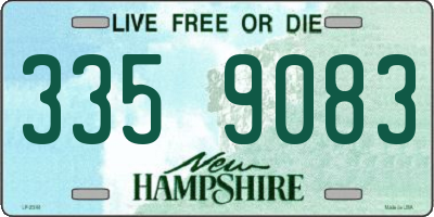NH license plate 3359083